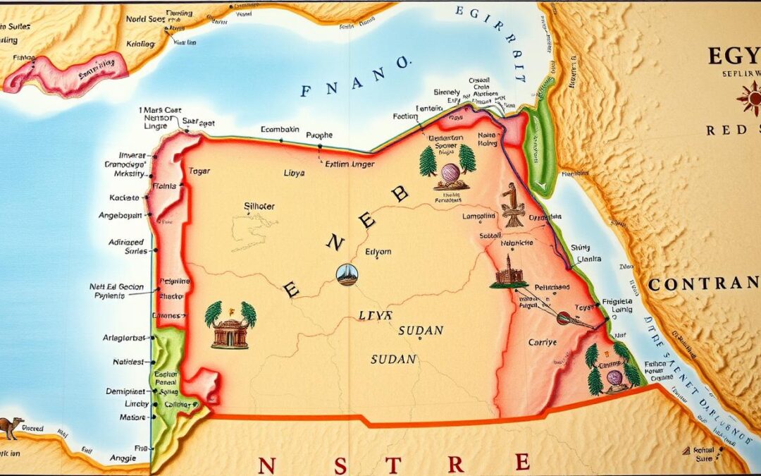 Egipt z kim graniczy?